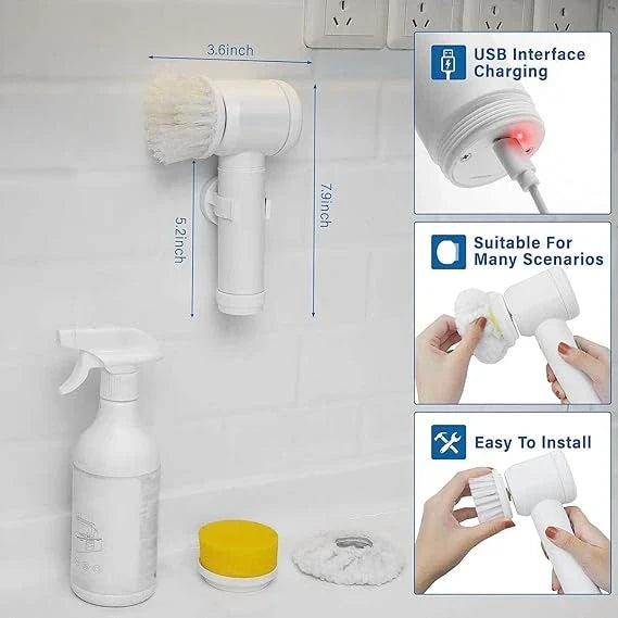 5 in 1 Handheld Bathroom Cleaning Brush