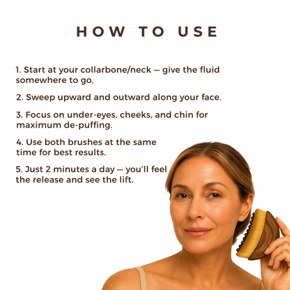 BRANDOME GlowSculpt™ Facial Brush – Lymphatic Drainage & Face Sculpting Tool