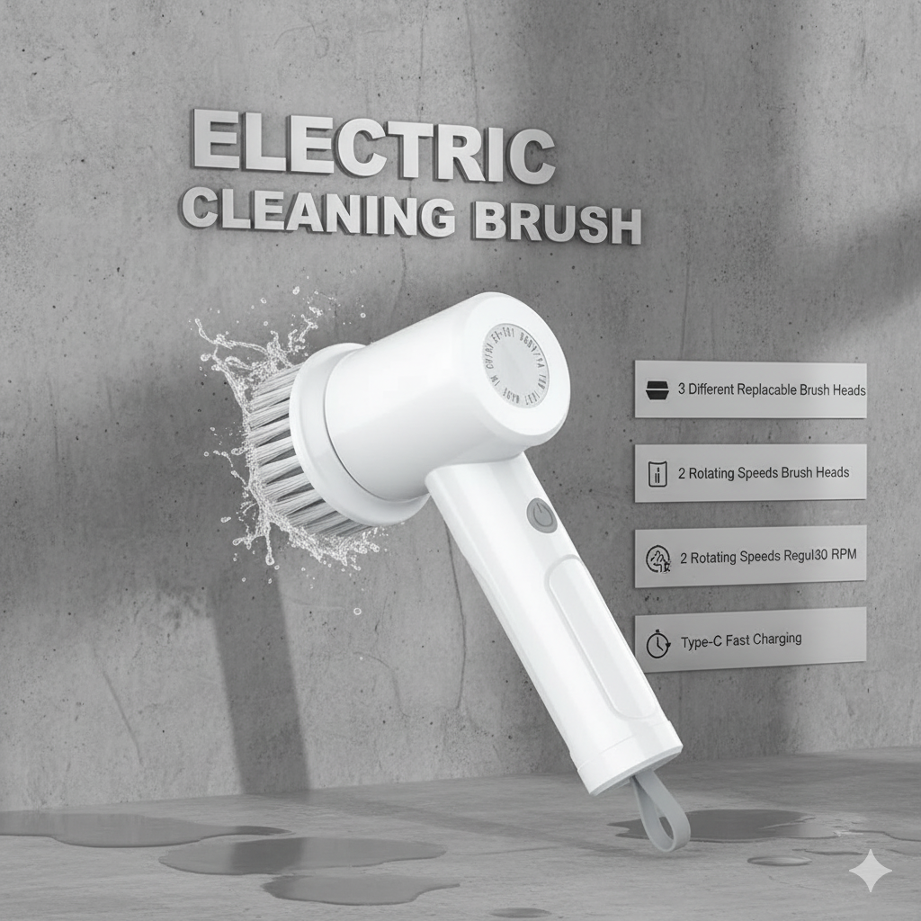 5 in 1 Handheld Bathroom Cleaning Brush