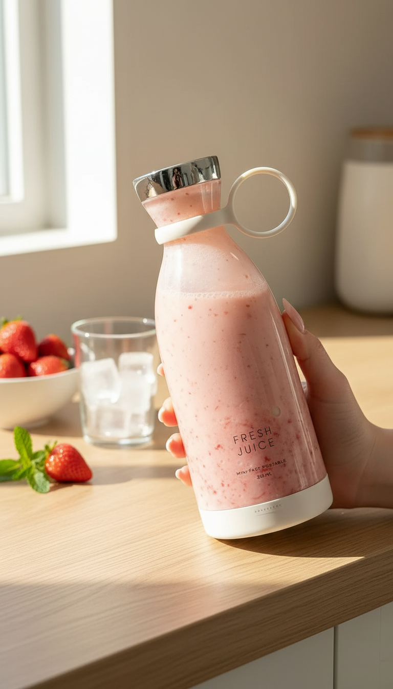 Travel Portable Mini Juice Blender – Fresh Juice Anytime, Anywhere