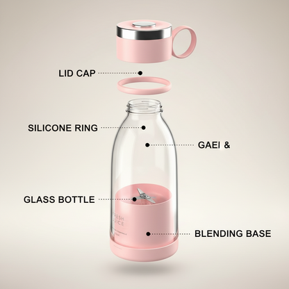 Travel Portable Mini Juice Blender – Fresh Juice Anytime, Anywhere