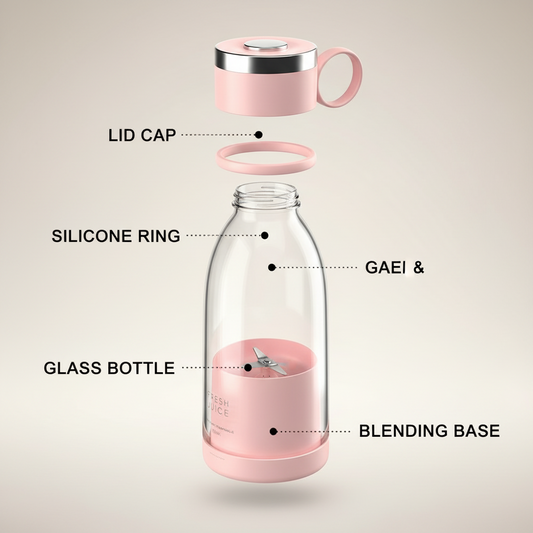 Travel Portable Mini Juice Blender – Fresh Juice Anytime, Anywhere