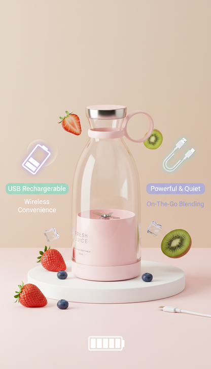 Travel Portable Mini Juice Blender – Fresh Juice Anytime, Anywhere